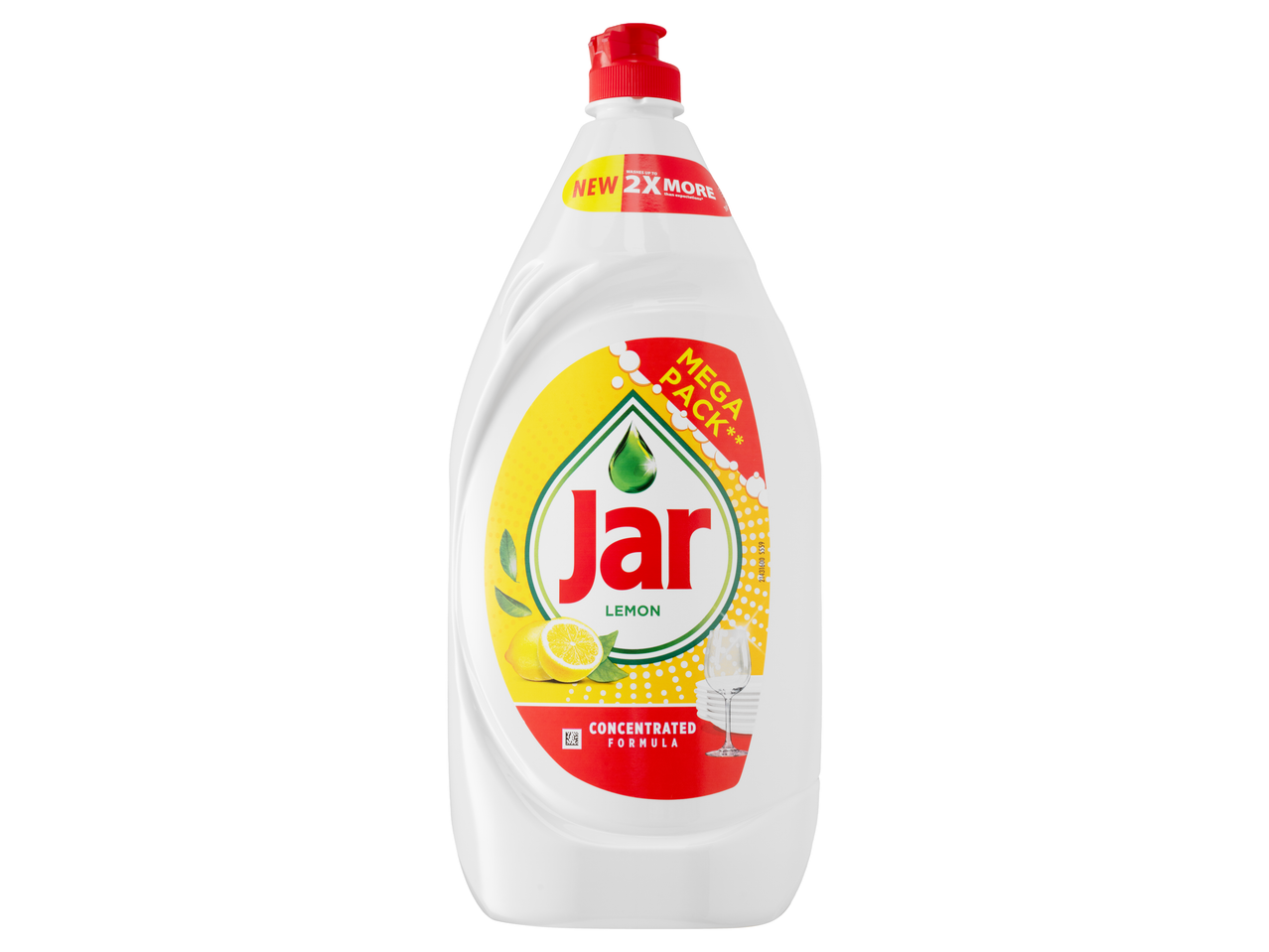 Jar Lemon mosogatószer, mega kiszerelés koncentrált formulával.
