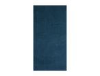 A dark teal rectangular yoga mat.