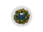ItaliaMo Nocellara olijven, gemarineerd met basilicum, 150g.
