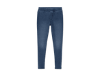 Dunkelblaue Jeansleggings für Kinder.