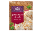 VITASIA Indian Style 3 Plain Naan Broden, Tandoori Naan, 255g