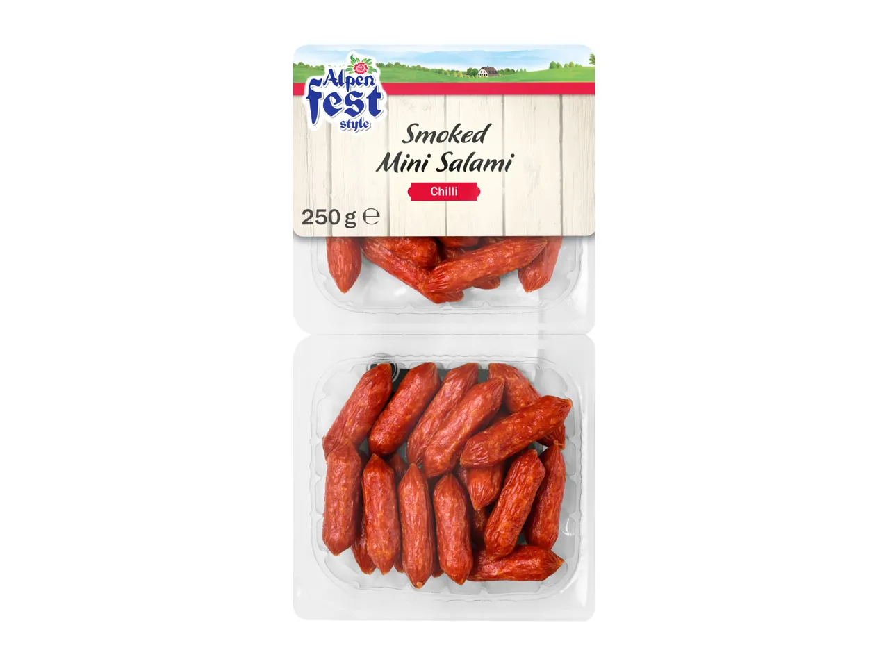 Alpenfest Smoked Mini Salami with Chilli, 250g