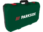 Caixa de ferramentas verde Parkside.