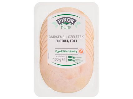 Füstölt, főtt csirkemell