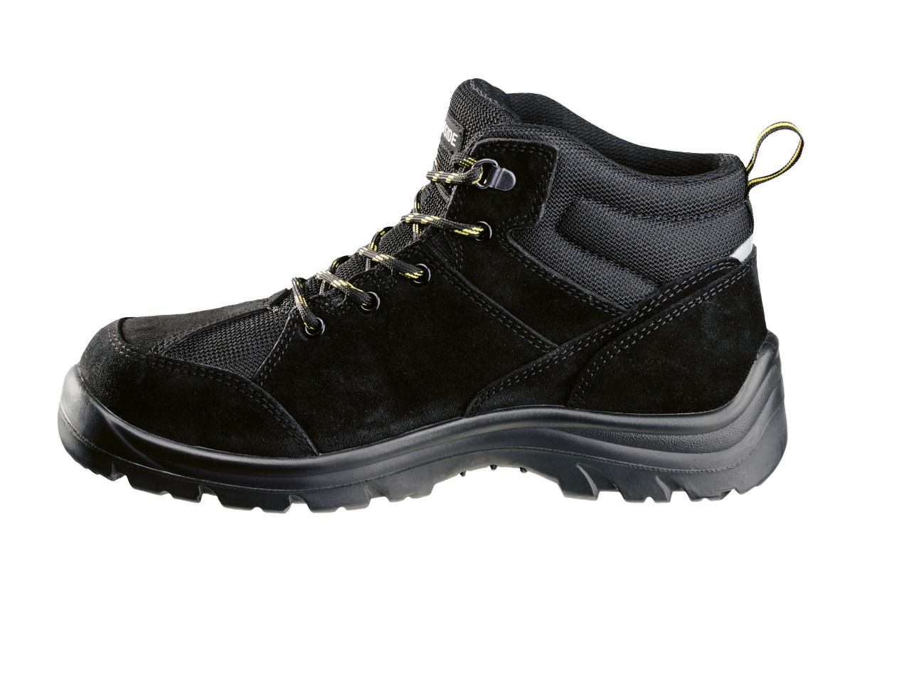 Melns Sidewinder drošības zābaks.