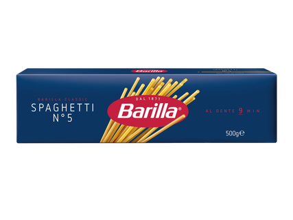 BARILLA spaghetti, pastasaus of pesto