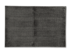 Dunkelgrauer Badteppich mit weicher, flauschiger Textur