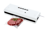 Máquina de vácuo Silvercrest com um corte de carne embalado.