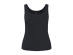 Black women's tank top with a label showing sizes S 36/38 and M 38/40.