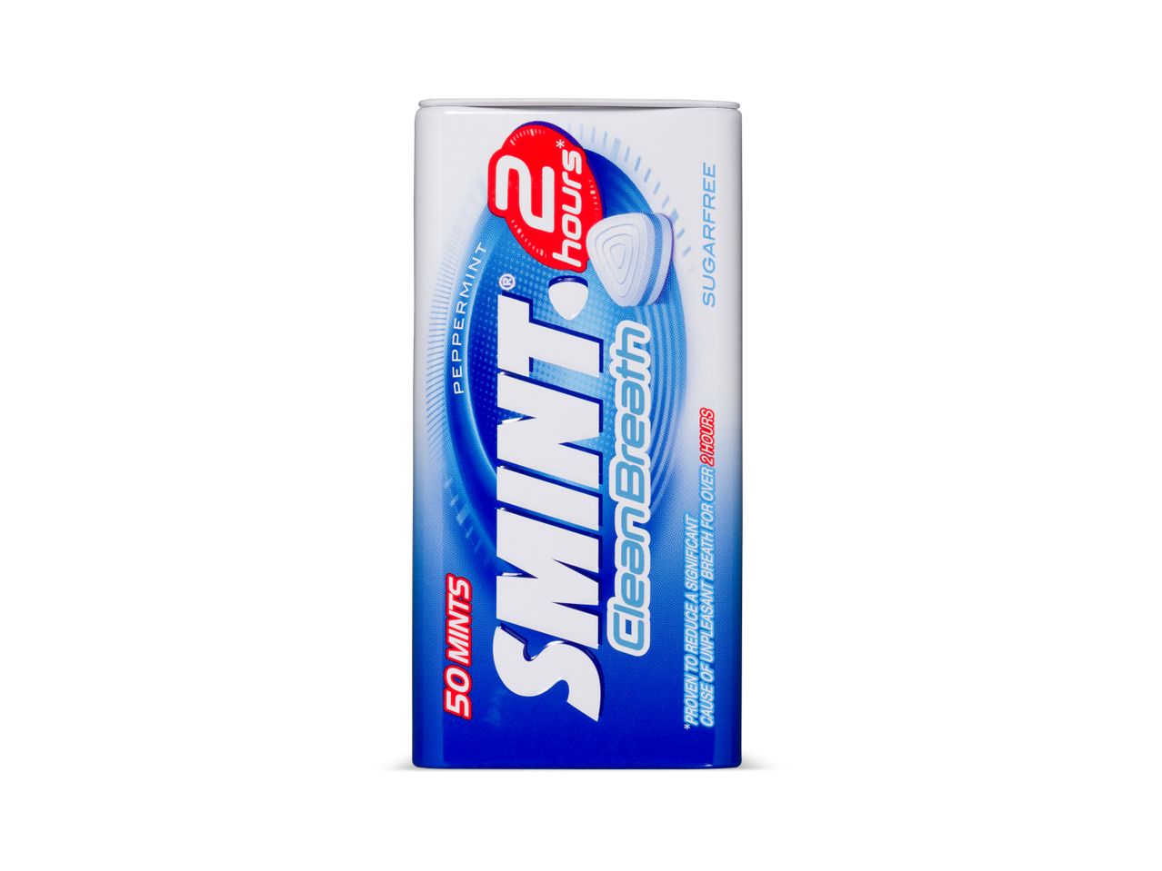 Smint CleanBreath pepermuntsuiker vrije muntjes, 50 stuks.