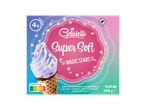 GELATELLI Super Soft vahvlikoonusjäätis maasika- ja vanillimaitselise jäätisega, tähtedega.