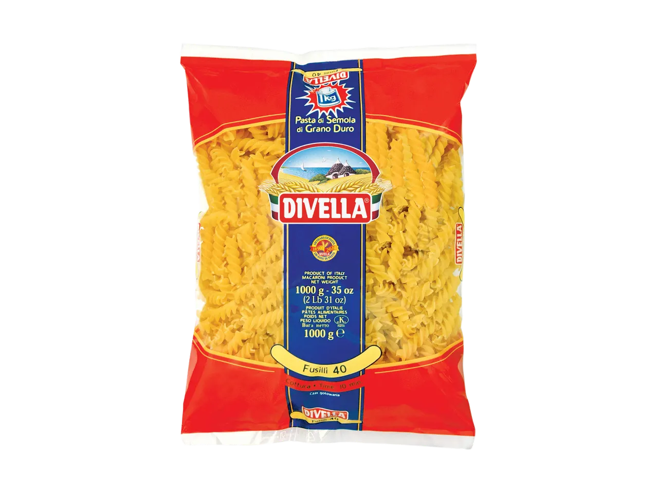Pasta di semola di grano duro Fusilli