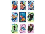 Mattel Lilo & Stitch UNO card game featuring various characters and action cards.