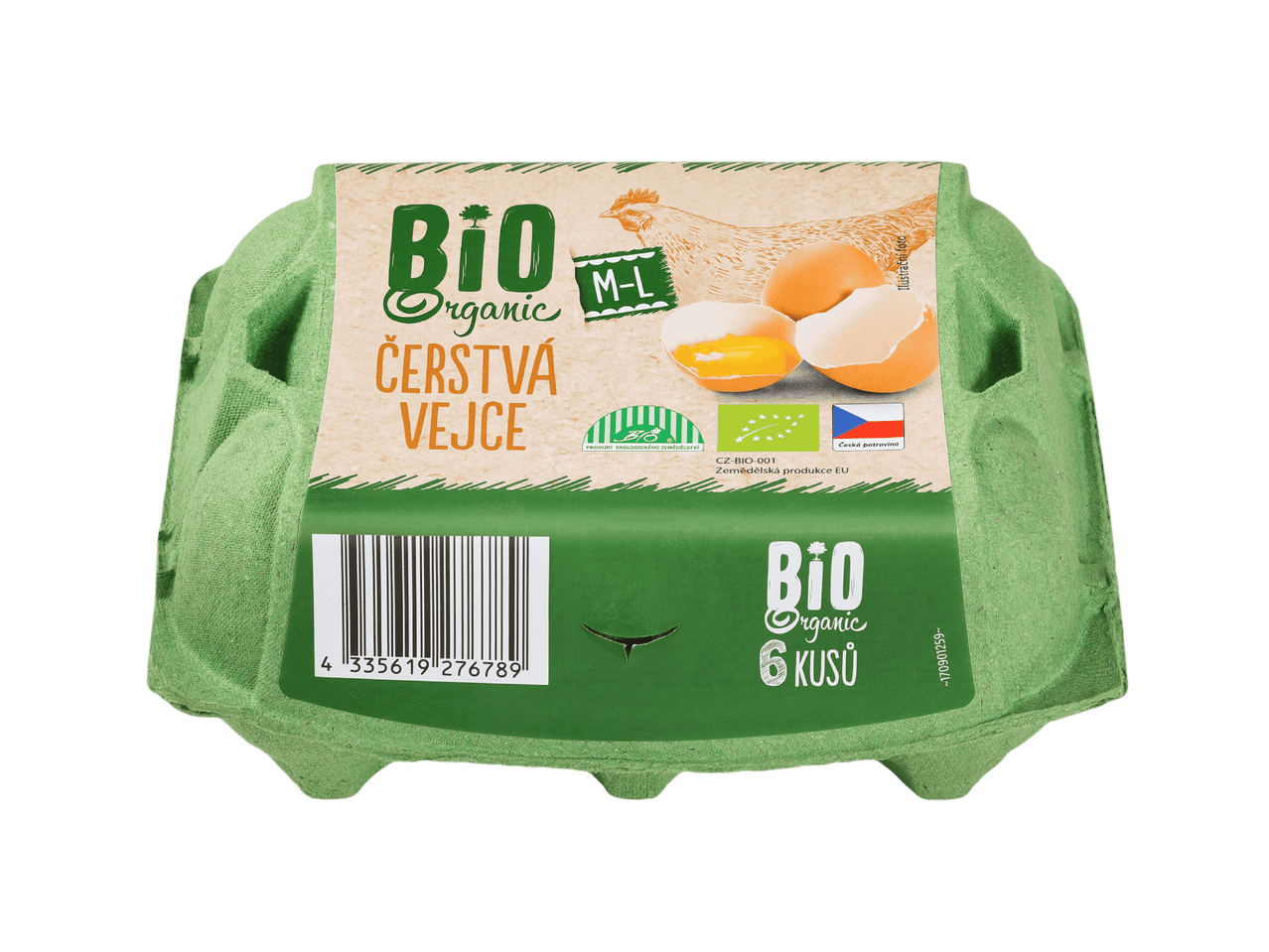 Bio vejce M-L 6 ks.