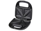 3 в 1 тостер Silvercrest® Kitchen Tools с поставени плочи за направата на сандвичи, показан отворен.