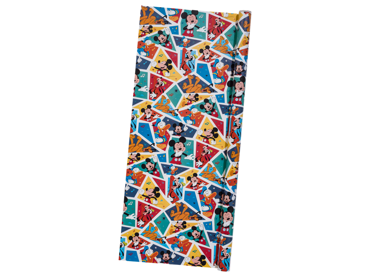 Crelando® dovanų popierius su Mikio Mauzo, Donaldo Ančiuko, Gufio ir Pluto motyvais