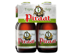 Quatro garrafas de cerveja Piraat Triple Hop.