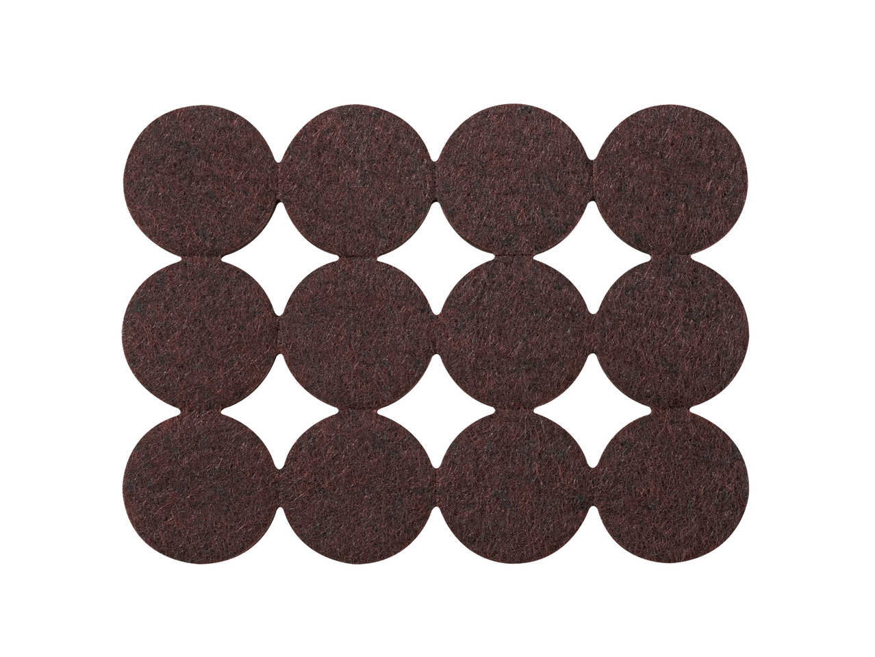 Rudi apvalūs veltinio baldų padukai arba durų atramėlės iš PARKSIDE.