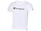 White Champion t-shirt with logo.