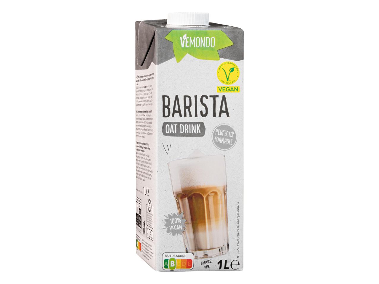 Barista növényi ital kartonban.
