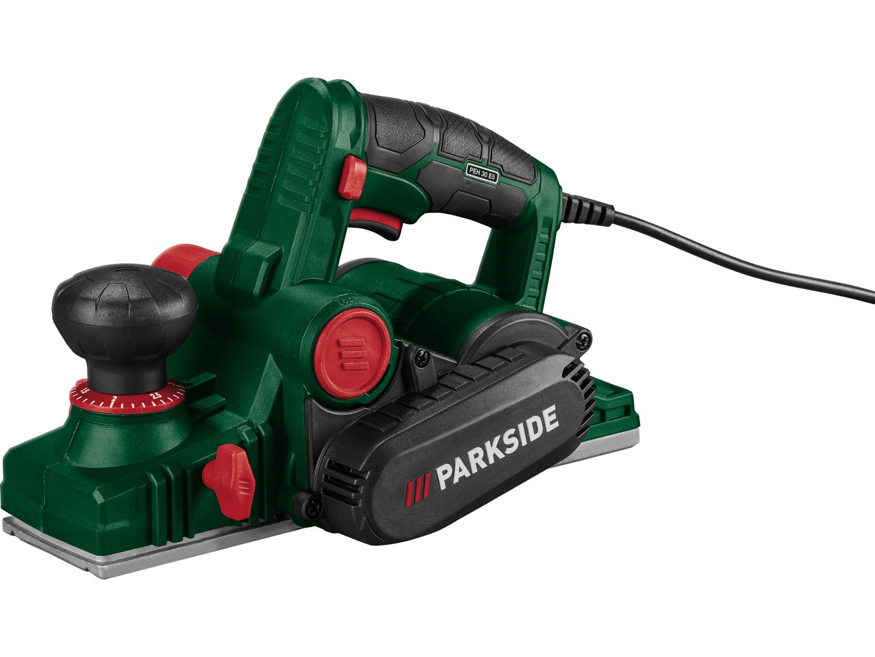 A Parkside Electric planer is shown in a product shot.