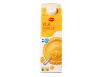 Een pak vla met vanillesmaak en een Nutri-Score B.