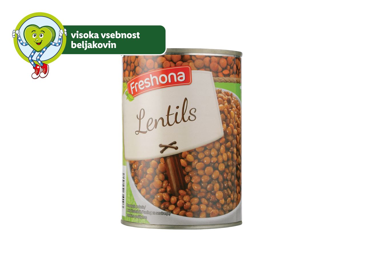Konzerva leče Fresona, bogata z beljakovinami.