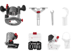Mașină de frezat multifuncțională fără fir PARKSIDE PERFORMANCE cu accesorii și freze