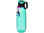 Sistema Hydrate 850ml water bottle in teal with a black lid and handle.