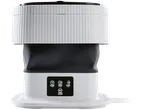 Minilavadora CLEANMAXX com funções de lavagem e centrifugação.