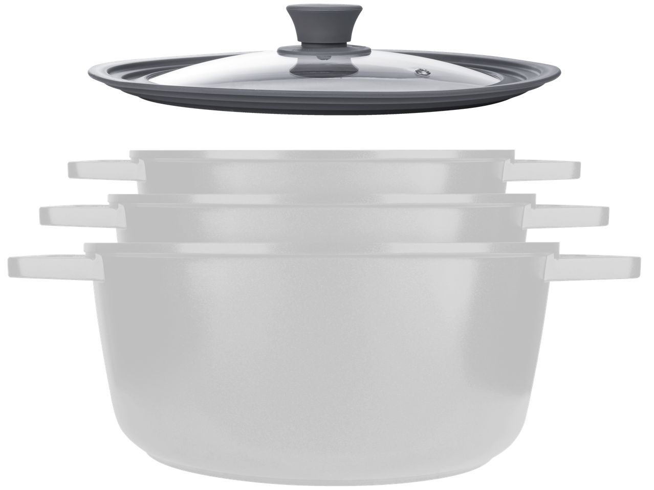 LIVARNO home multi-pan lid and three nesting pots