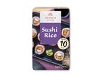 Pakke med sushiris, japansk stil, klar på 10 minutter, med sushi og wasabi.