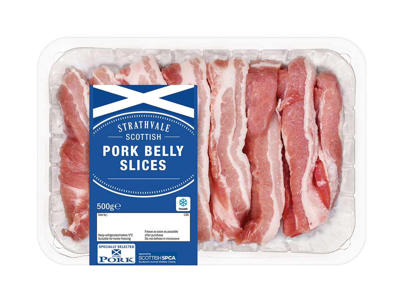 Go to full screen view: Strathvale Scottish Pork Belly Slices - Image 1
