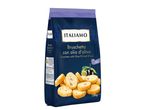 Un paquet de Bruschetta Italamo à l'huile d'olive et aux olives, 150g.