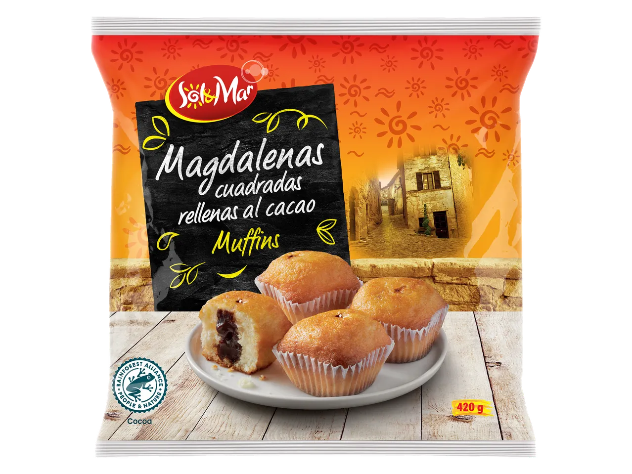 Sol y Mar chocolade muffins.