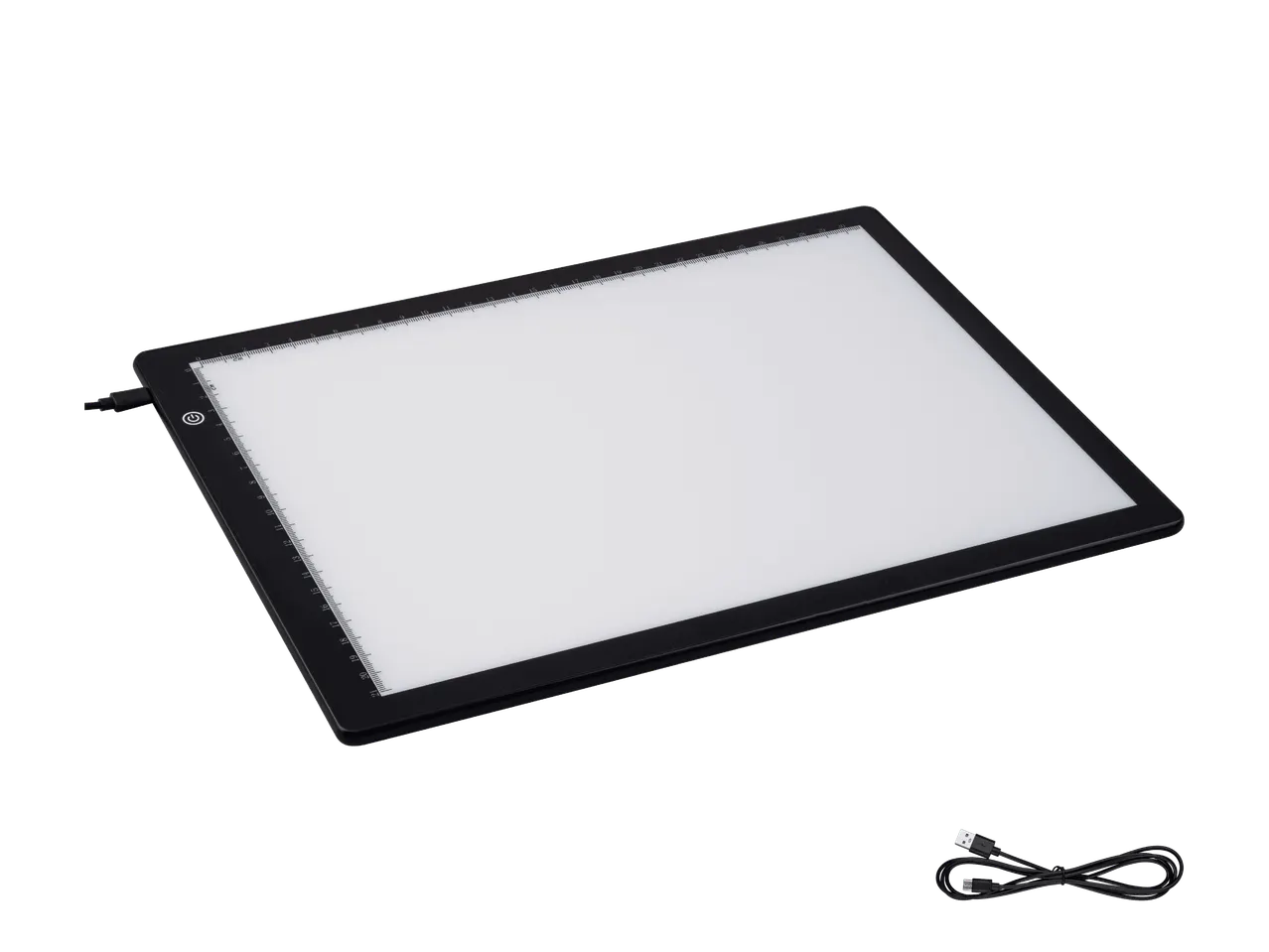 LED-valopöytä piirtämiseen ja jäljentämiseen, mukana USB-kaapeli.