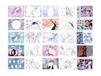 A collection of Frozen-themed activity pages including coloring, sticker puzzles, and color-by-number designs.