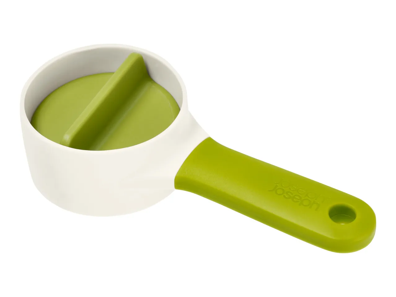 Joseph Joseph adjustable measuring spoon, white and green