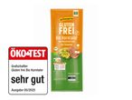 ÖKO-TEST bewertet Grafschafter glutenfreie Bio-Korntaler mit 'sehr gut'.