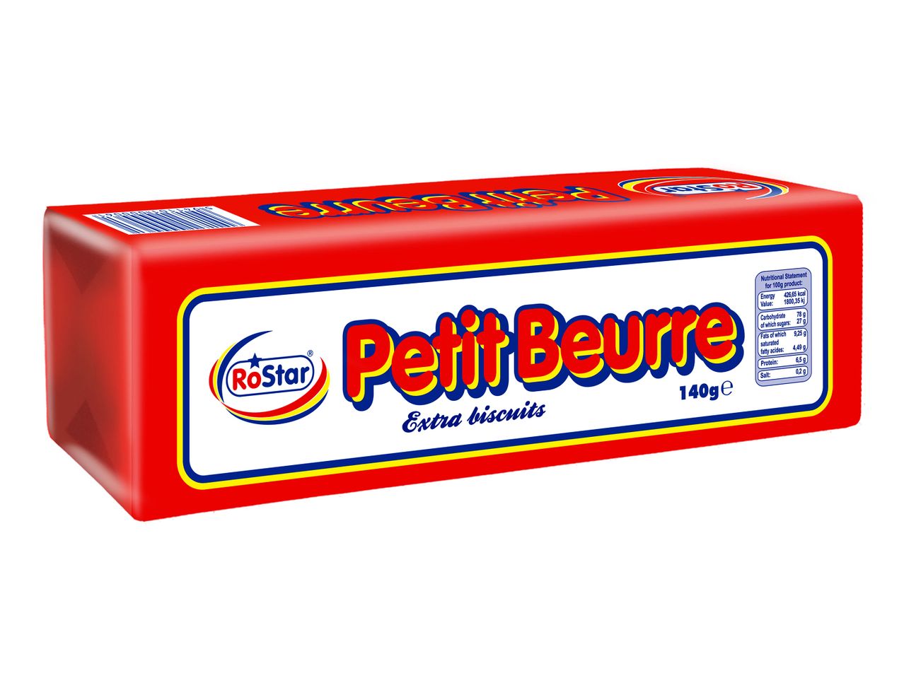 Ambalaj RoStar de Petit Beurre, biscuiți extra, 140g.