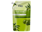 Recharge de savon liquide hydratant à l'olive, nettoyant la peau et au pH neutre.
