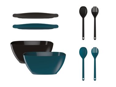 ERNESTO® Schale/Teller/Salatbesteckset