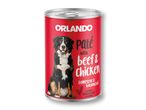 Пастет Orlando с говеждо и пилешко за кучета.