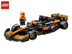 LEGO McLaren Formula 1 race car with minifigure.