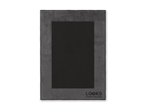 Graue Decke mit schwarzem Rechteck und „LOOKS BY WOLFGANG JOOP“-Logo