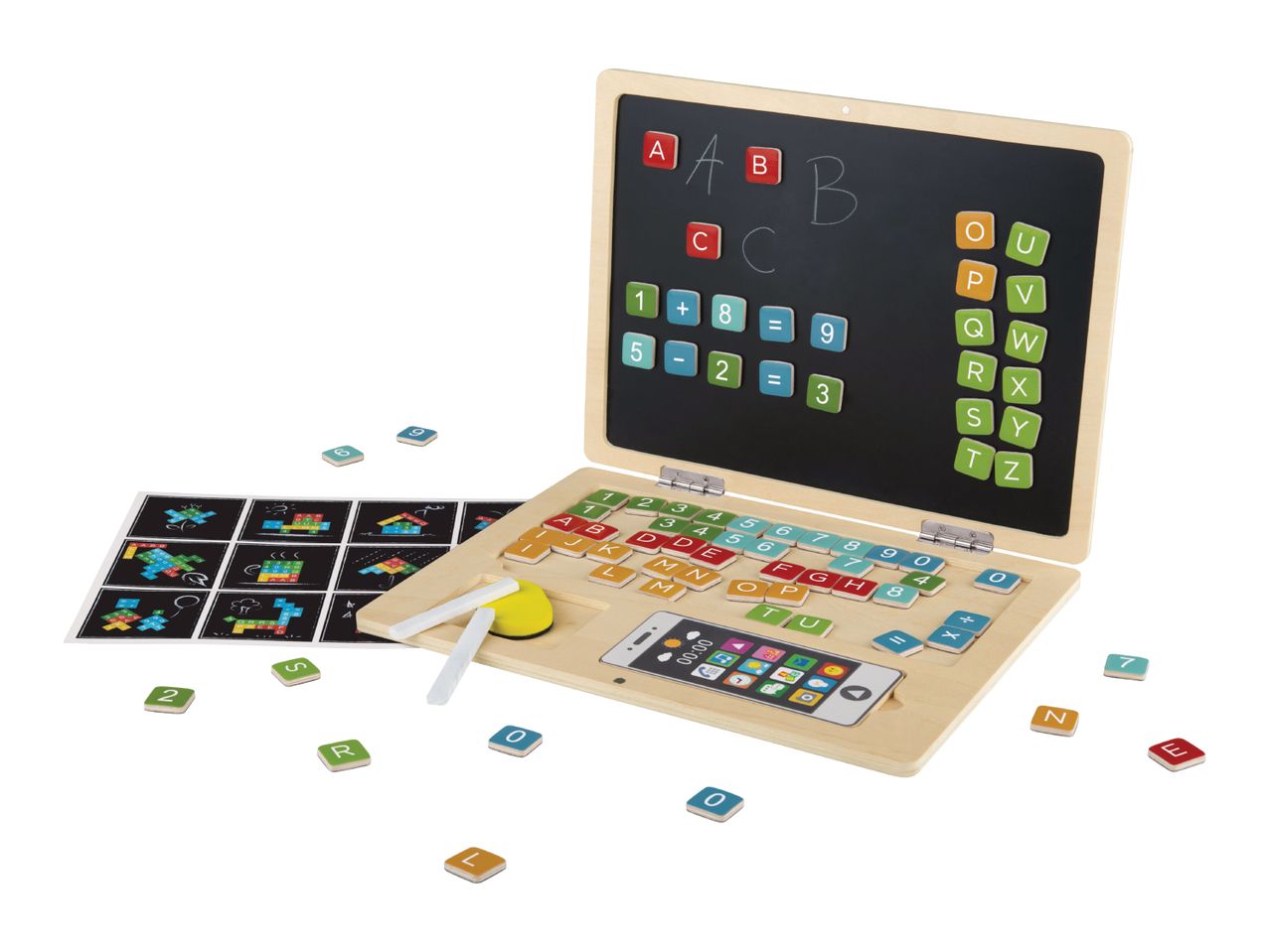 Playtive Wooden Laptop - 84 Pieces