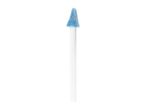 A blue foam-tipped applicator stick, often used for oral hygiene or applying solutions.