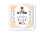 Pakke med mild Havarti-ost, 25% fedt, økologisk og anbefalet af Dyrenes Beskyttelse.