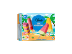 Gelatelli Sea Adventure ijslolly's: watermeloen, sinaasappel, ananas en aardbei-citroen smaken.