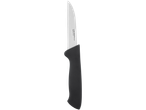 Livarno Home stainless steel paring knife with black handle.